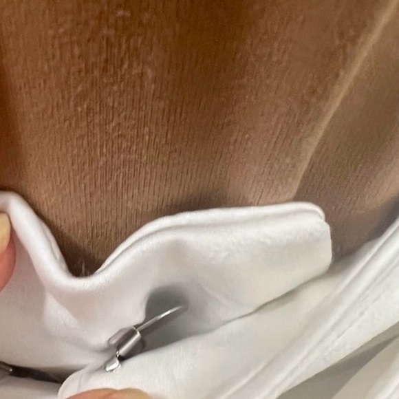 🌟NWT VICI collection belted high waisted wide leg pants/trousers, white, size M - Picture 6 of 10